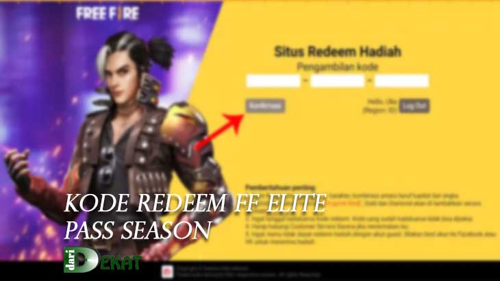 Kode Redeem FF Elite Pass Season Terbaru Lengkap