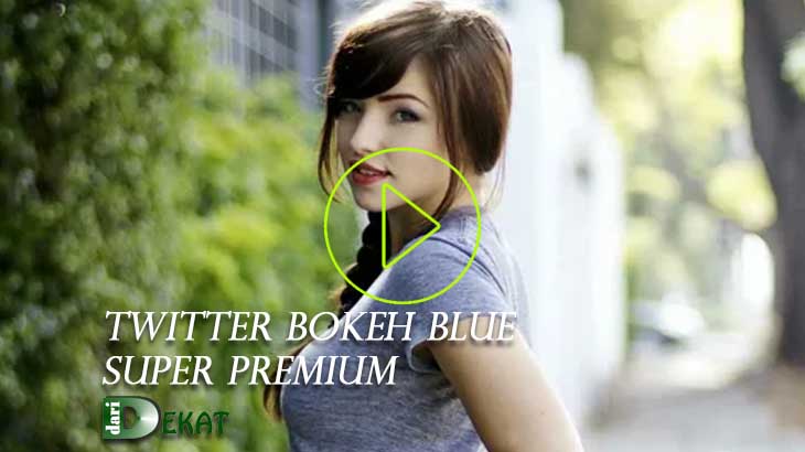 Twitter bokeh blue premium indonesia