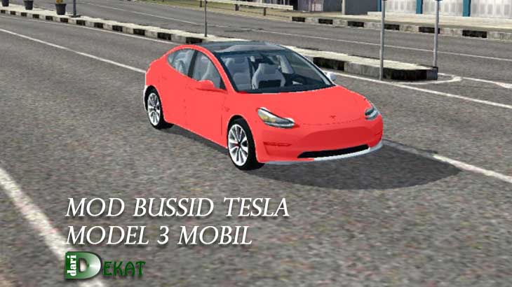 Download MOD BUSSID Tesla Model 3